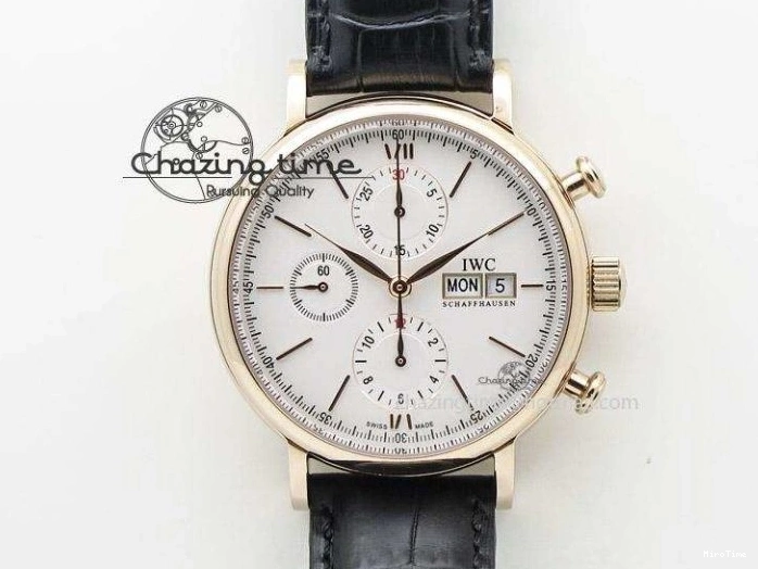 MIROTIME 0428 RelaxedFit Big Pilot Real PR IW500435 “Muhammad Ali” ZF Best Edition On Black Leather Strap A 7295